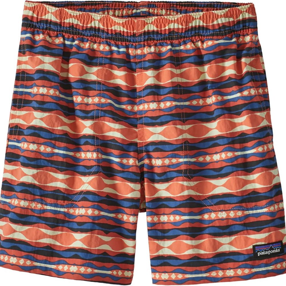 NWT Patagonia  Boy's Baggies Shorts  Boardshorts orange S